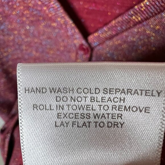 ModCloth Cardigan Womens Size Medium Burgundy Metallic Button Down Sweater - Picture 15 of 16